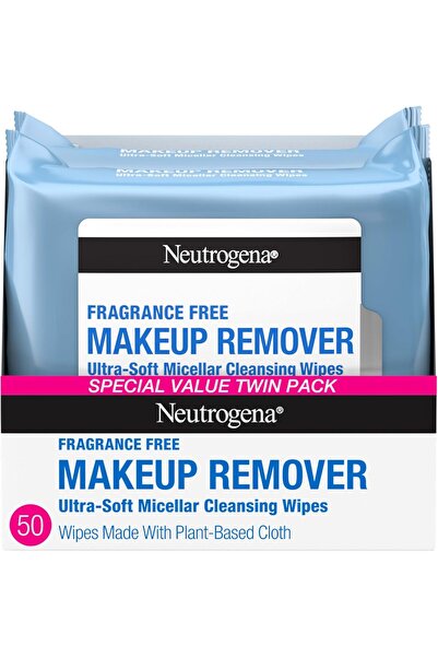 Neutrogena مناديل مزيلة للمكياج خالية من العطور