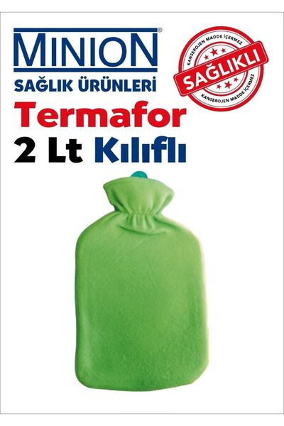 Minion Polar Kılıflı Sıcak Su Torbası Termofor 2LT Renkli Kılıflı