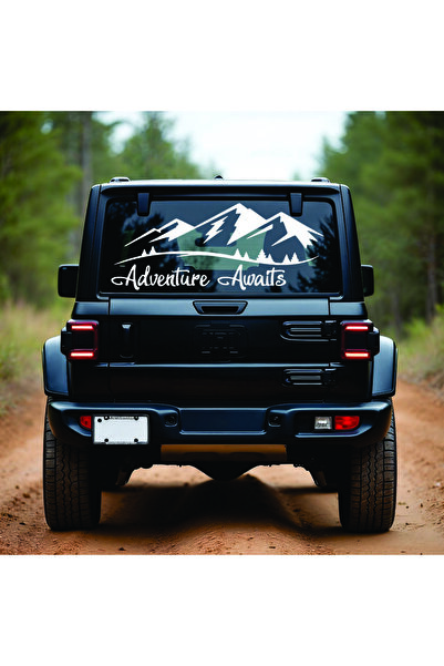 StickITsibiu Adventure Awaits – 4×4 Off-Road Car Sticker – Dimensions 120x70 cm.