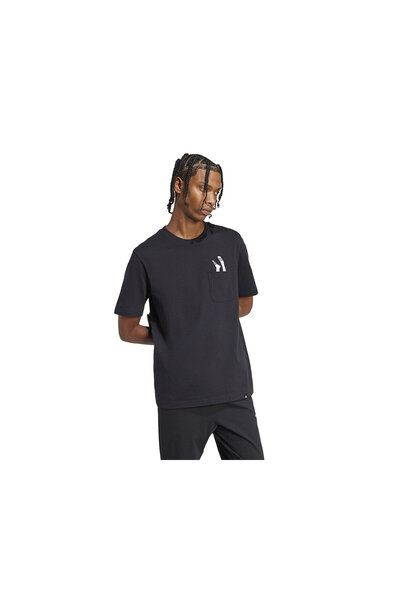 adidas M L Slide Pkt t Men's Casual T-Shirt Jc5283 Black