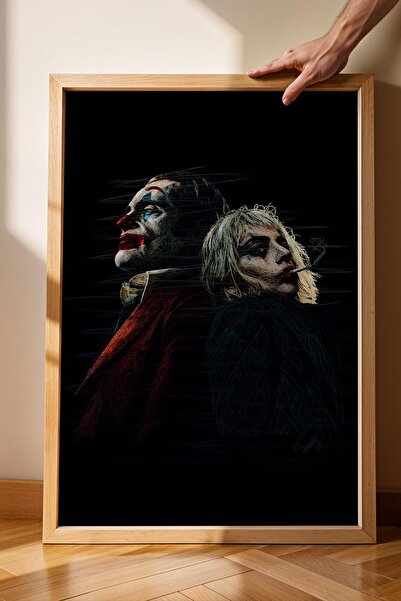 Saturn Pictură înrămată cu portretul lui Joker Harley Quinn - Poster estetic