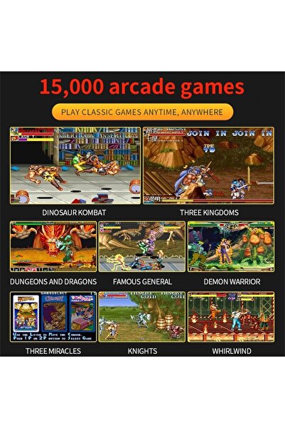 UNİBOX Portable Game Console, 15,000 Classic Games, 4.3 Inch HD Screen, 8GB Memory, Nostalgic