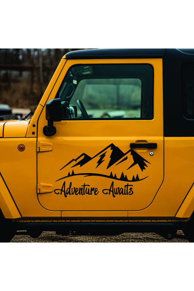 StickITsibiu Adventure Awaits – 4×4 Off-Road Car Sticker – Dimensions 120x70 cm.