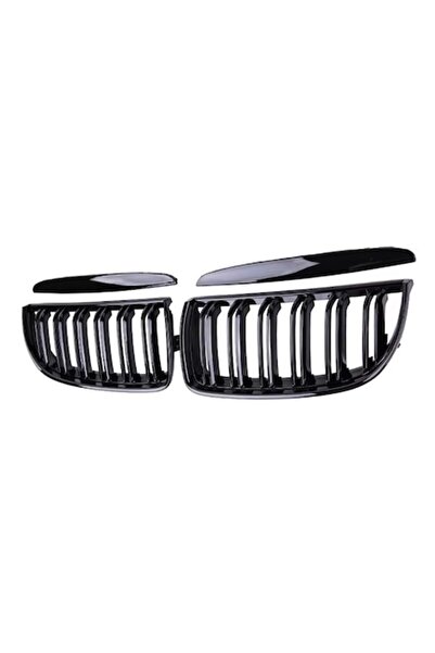 GizMondo Set 2 Grile Centrale compatibile cu BMW E90/E91 Pre-LCI Seria 3 (2005-2009) M-Design, Negru Lucios