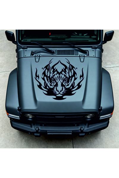 StickITsibiu Tribal Tiger – 4×4 Off-Road Car Sticker – Dimensions 30x26 cm.