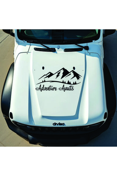 StickITsibiu Adventure Awaits – 4×4 Off-Road Car Sticker – Dimensions 25x14.5 cm.