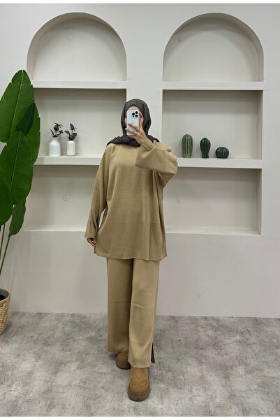 lurex moda DOUBLE SUIT WITH SIDE Slit