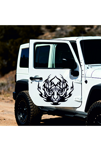 StickITsibiu Tribal Tiger – 4×4 Off-Road Car Sticker – Dimensions 70x60 cm.