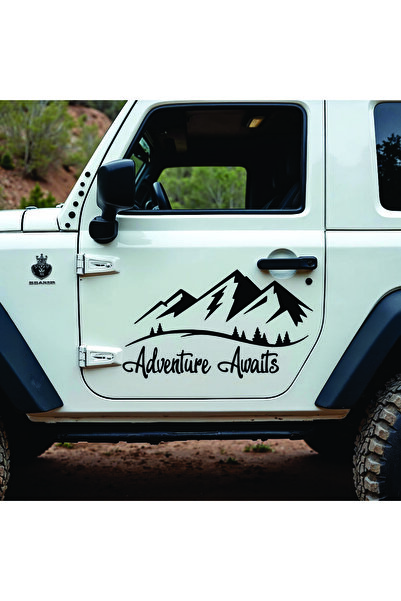 StickITsibiu Adventure Awaits – 4×4 Off-Road Car Sticker – Dimensions 120x70 cm.