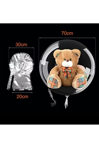 OEM Set of 10 BOBO balloons, transparent 70 cm