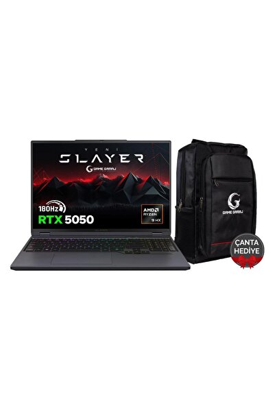 Game Garaj Slayer R9T-5050 C2 AMD Ryzen 9 7845HX 32GB RAM 2TB SSD RTX5050 16"...
