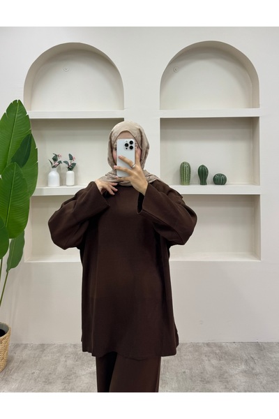 lurex moda DOUBLE SUIT WITH SIDE Slit