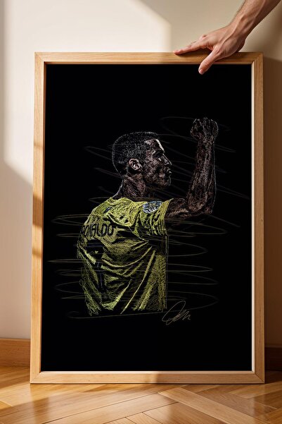 Saturn Pictură înrămată cu portretul lui Cristiano Ronaldo - Poster estetic