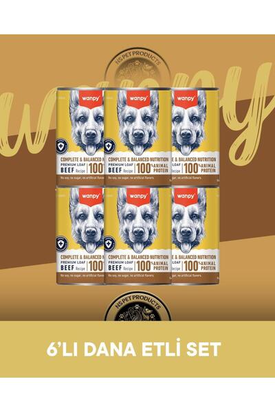 Wanpy Dana Etli Ezme Köpek Konservesi 6x375 gr