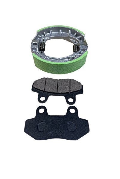 MOTORKİT MK FREN BALATA TAKIMI ÖN DİSK BALATA + ARKA KAMPANA KUBA ÇİTA - CUB - CG - SCOOTER 50 cc 80 cc