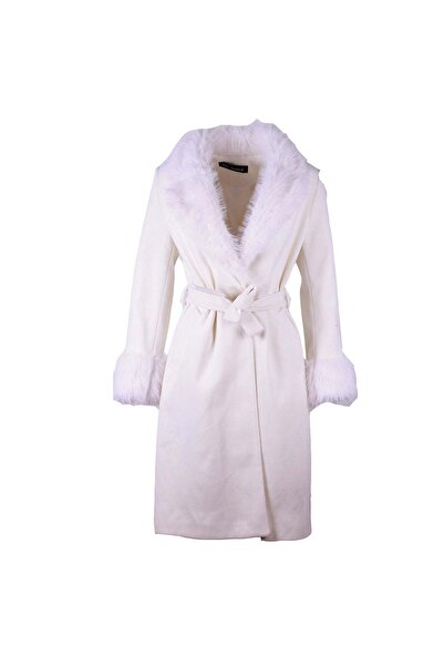trender 26kg07000018 Ecru Women's Coat 3412
