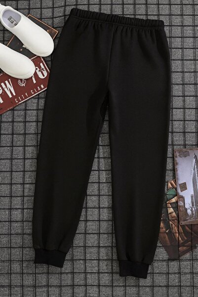 Rivox Men's Black Cotton Sweatpants Slim Fit Skinny Leg Jogger