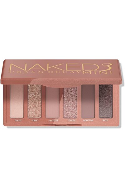 Urban Decay Naked 3 Mini Eyeshadow Palette, Soft Pink Neutral, 6 Rosy Nude Shades