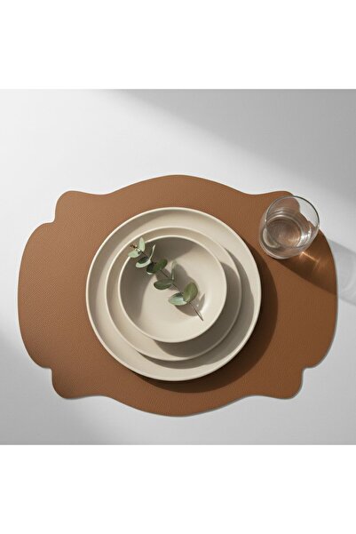 Grand Fine Art 2 Pieces Leather Rectangular American Service 33X44 cm Symmetrical Patterns Series 120