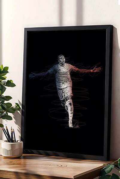 Saturn Pictură înrămată cu portret de Kylian Mbappe - Poster estetic