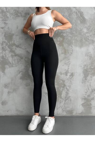 LOQFashion ملابس داخلية شتوية من القماش الغاطس مبطن بالصوف سروال ضيق عالي الخصر