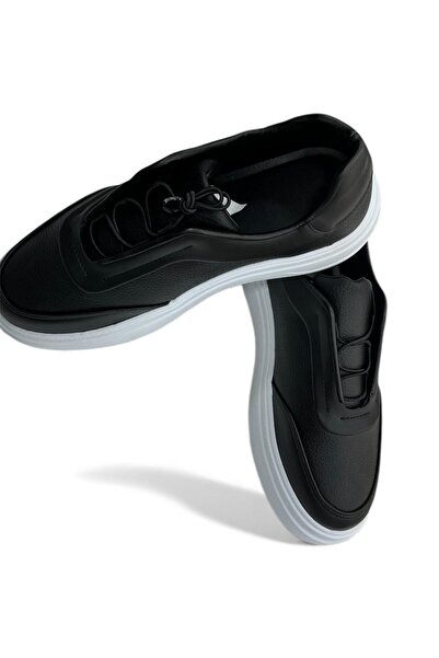 Acarbey Yüksek Taban Lastikli Bağcık detaylı Merdane Ayakkabı