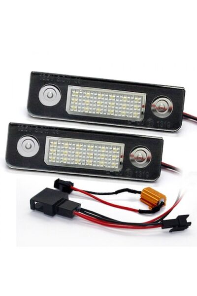 GizMondo Set of 2 Canbus LED license plate lights compatible with Skoda Octavia 2 and Skoda Roomster