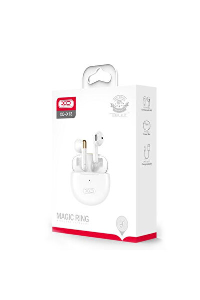 Xo Casti Wireless (X13), Casti Wireless, Ear Buds, BT 5.1, 200h StandBy, 300mAh, Magic Ring, White