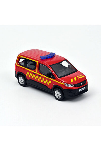 Norev Peugeot Rifter 2019 Pompiers with side square yellow deco 1:43