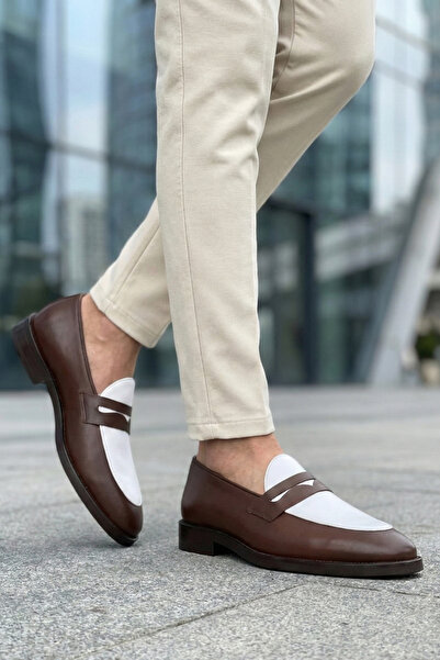 NAZEF Special Design Stitched Neolite Sole Genuine Leather Loafer Men's Shoes