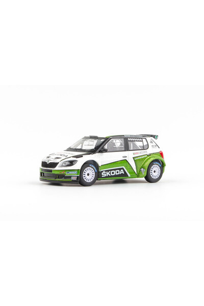 Abrex Macheta auto, Skoda Fabia II FL S2000 (2010) - Skoda Motorsport Design 2012 II - Gravel Wheels 1:43