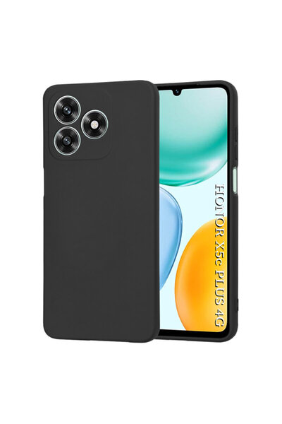 Techsuit Carcasă din silicon pentru Honor X5c Plus SoftFlex, neagră