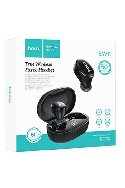 Hoco Casti Wireless (EW11), Casti Wireless, Ear Buds, BT 5.1, 200h StandBy, 3...