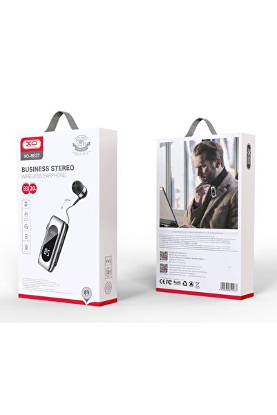 Xo Wireless Headphones (BE37), In Ear, BT 5.2, 140mAh, Digital Display, Black