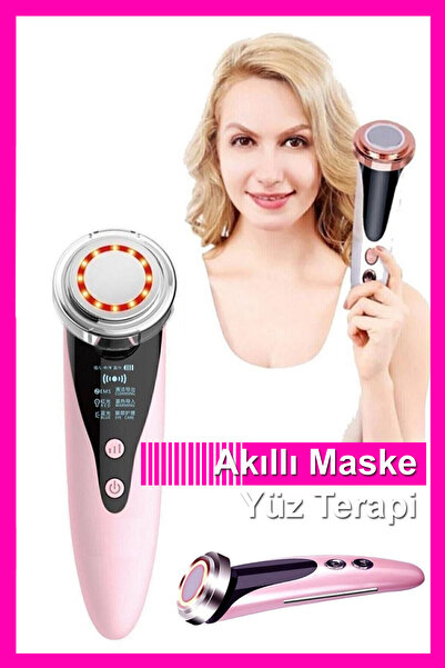 Bundera Şarj Edilebilir Yüz Maskesi Titreşimli Akne Siyah Nokta Temizleme Akıllı Maske Yüz Terapi Cihazı