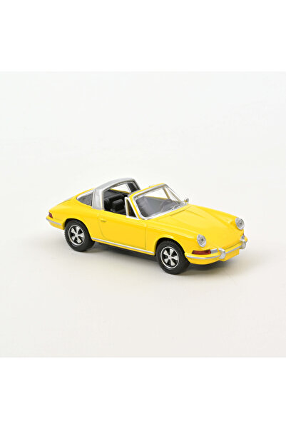 Norev Macheta auto, Porsche 911 Targa 1969 galben semnal jet-car 1:43