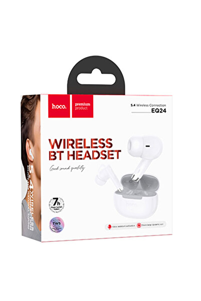 Hoco Casti Wireless (EQ24), Căști intraauriculare, BT 5.4, 40/320mAh, Stea/ALB