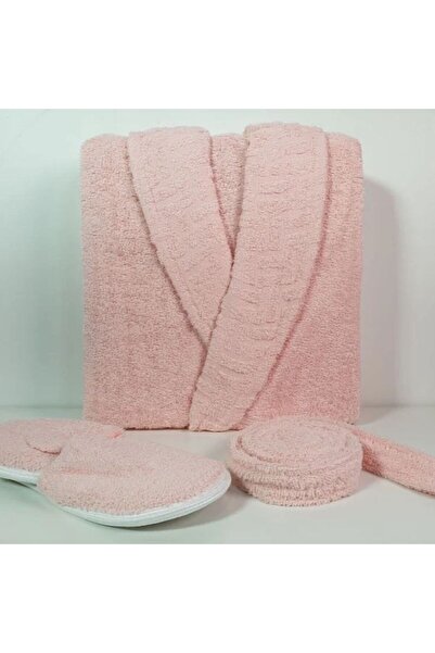 Reiashn Landa Cotton Bathrobe, Peach Color, 3 Pieces