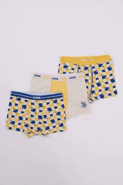 U.S. Polo Assn. 3'lü Çocuk Boxer