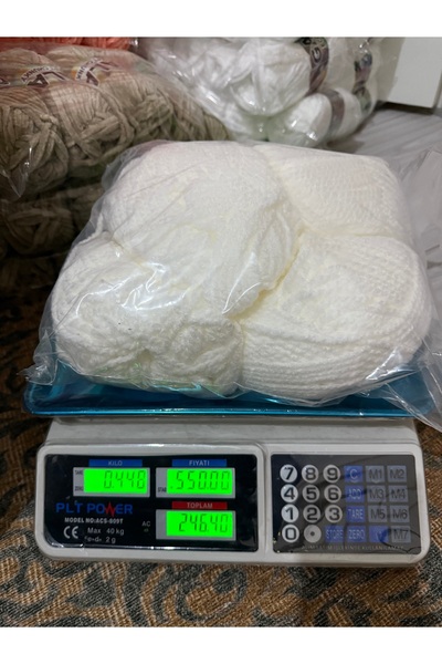 SÜSLÜTASARIM Himalaya burgu mrgü ipi (448 gram) beyaz