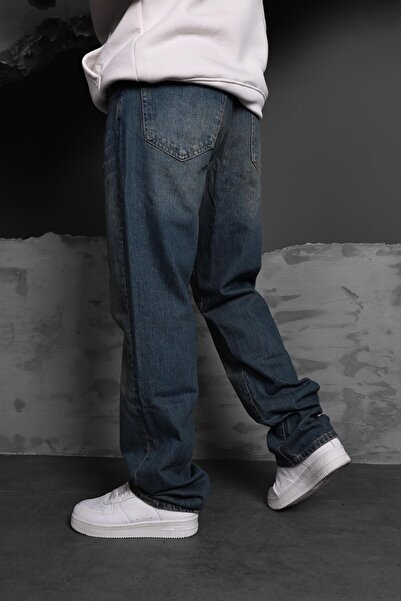 Slatra Men's Blue Stone Baggy Pants