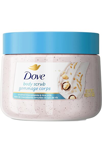 Dove Macadamia & Rice Milk Exfoliating Body Scrub, 430 g (15 oz)