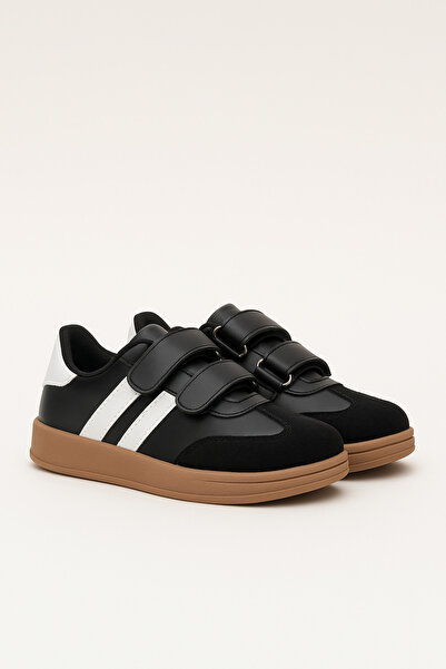 StWenn Cool Kids Retro Style Velcro Children's Sports Shoes Comfortable and Stylish Casual Sneaker