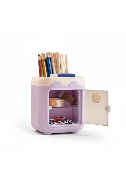 MODA İki Katlı Çekmeceli Organizer Masaüstü Düzenleyici İki Bölmeli Kalemlik ...