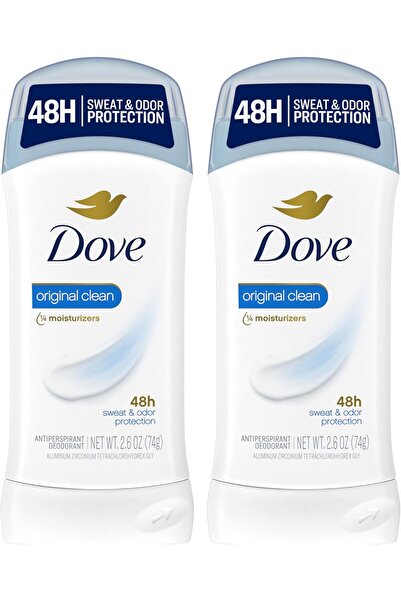 Dove Invisible Solid Antiperspirant Deodorant Stick for Women, Original Clean, 75 g (Pack of 2)