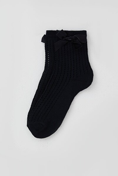 Katamino Детски чорапи с мрежести детайли, възраст 7-10 години, тъмносини