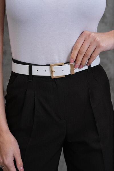 MODAM HİFA Cureaua de damă cu cataramă pătrată aurie Curea pentru pantaloni Curea pentru rochie Curea pentru talie Curea pentru corp Curea pentru cămașă