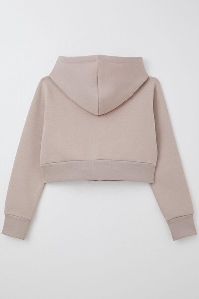 Breeze Κοριτσίστικη ζακέτα με φερμουάρ με κουκούλα 8-14 ετών, βιζόν