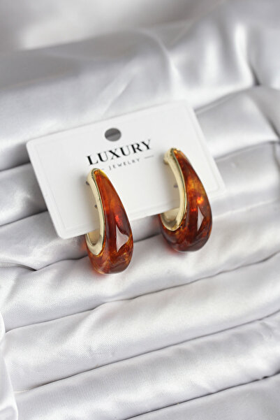 Skygo Brass Gold Color Brown Vintage Women's Earrings - Tj-Bkp11433