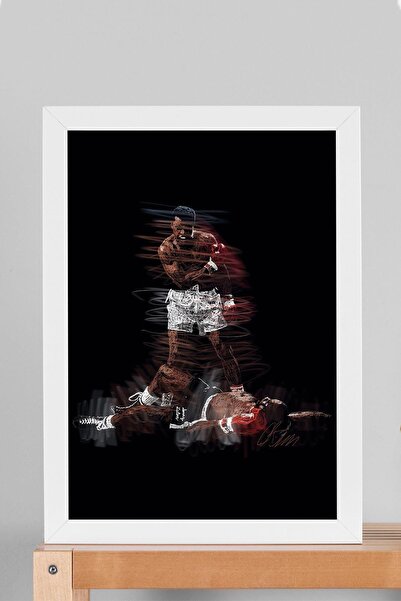 Saturn Muhammad Ali The Phantom Punch Pictură înrămată Pictură boxer - Poster estetic